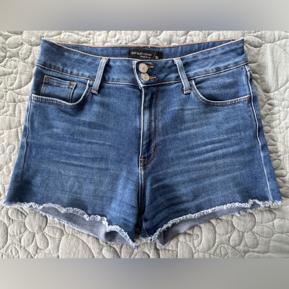 Just Black Denim Shorts